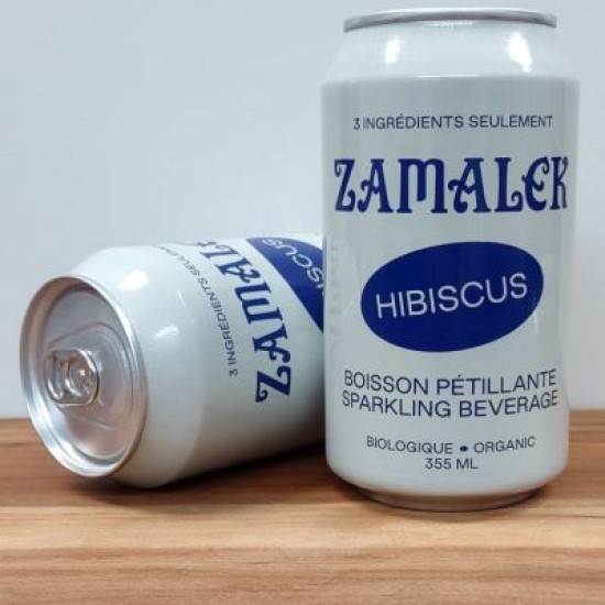 Zamalek - Boisson pétillante - Hibiscus et menthe bio 355ml